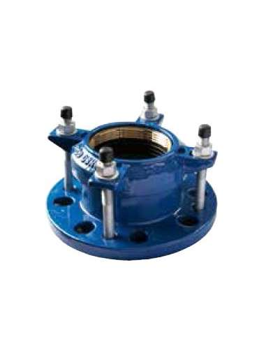 FUNDICION AZUL BRIDA ANTI-TRACCION TUBO PE 200MM.FIG.740
