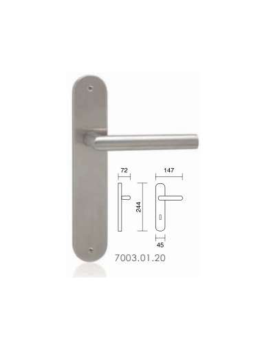 NULACVI MANILA INOX MATE PLACA OVAL L 244*45 