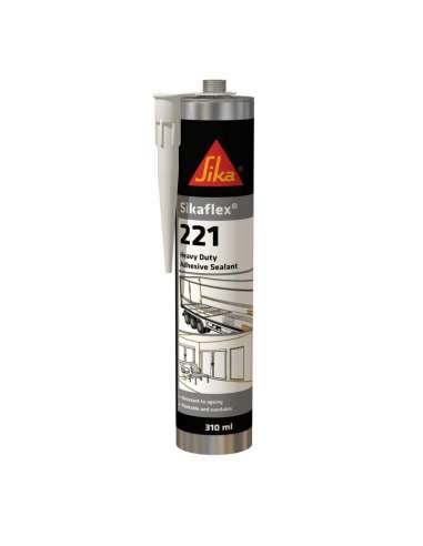 SIKA SIKAFLEX 221 SELLADOR POLIURETANO POLIVALENTE ANTIHUMEDAD ALTA CALIDAD CARTUCHO 300 ML.NEGRO