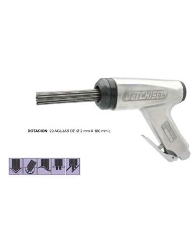 LARWIND MARTILLO AGUJAS N-PISTOLA JC16 2*290 MM 4000 G/M.JET-CHISEL NITTO KOHKI