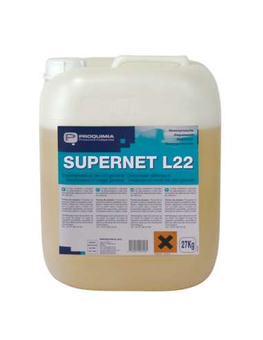 PROQUIMIA SUPERNET L22 27 KG DETERGENTE LIMPIEZA VEHICULOS PINO