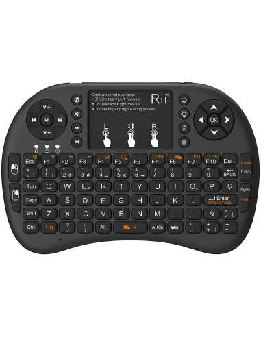 TECLADO MINI ORDENADOR RETROILUMINADO TOUCHPAD 