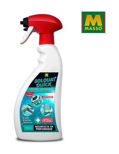 MASSO DISINFECTANTE SUPERFICIES SOLQUAT QUICK 750 ML.