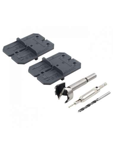 KIT DE INSTALAÇÃO DE DOBRADIÇAS PARA MÓVEIS DE COZINHA WOLFCRAFT 35 mm.5 PZ.4656