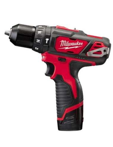 MILWAUKEE TALADRO 12V.2 BATERIAS 2.0Ah+CARGADOR PERCUTOR M12BPD-202C