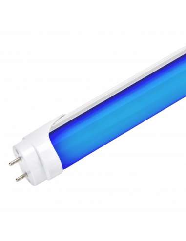 TUBO LED 2 PONTOS 60 CM. 9W 6000K AZUL