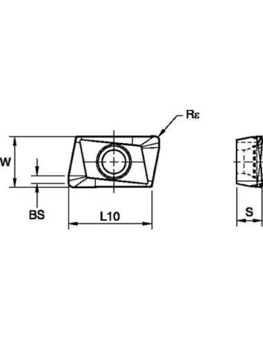 WIDIA PLAQUITA TORNO ZPHT160412ERGE TN6540