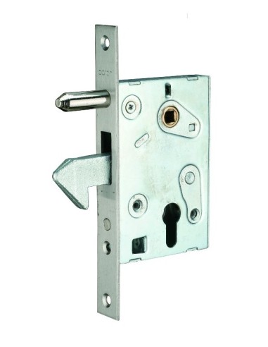 AUMON METAL SLIDING MORTISE LOCK 30 70 BOLT/HOOK WITHOUT CYLINDER