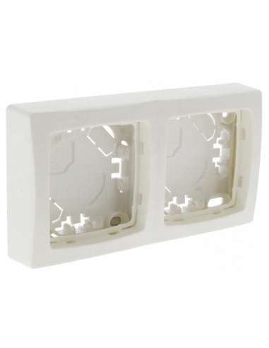 LEGRAND OTEO PLACA 2 ELEMENTOS BLANCA