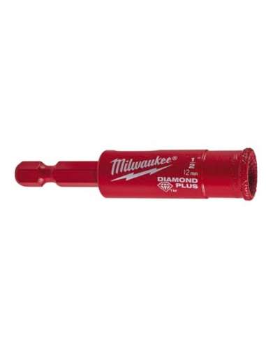 BROCA COROA DIAMANTE MILWAUKEE 1/4 12 MM.