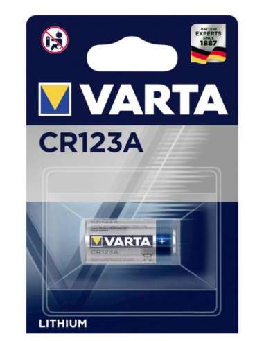 BATERIA DE LÍTIO VARTA CR123A 3V 17*34,5 (1 U.