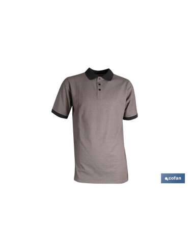 COFAN POLO CORTA VERDON BEIGE/NEGRO M