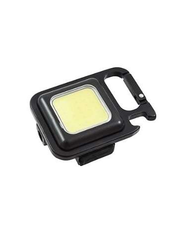 HEPO LINTERNA LED RECARGABLE FRONAL CUADRADA LLAVERO MULTIFUNCION