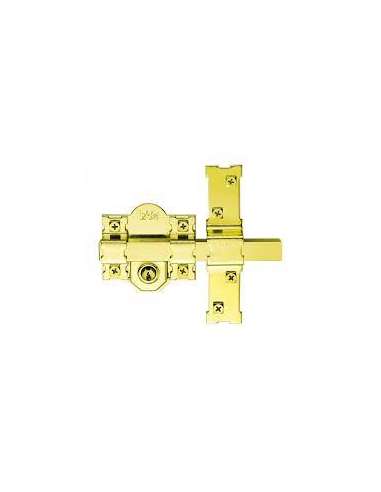 FAC CERROJO 301L/80 DORADO LLAVE/LLAVE