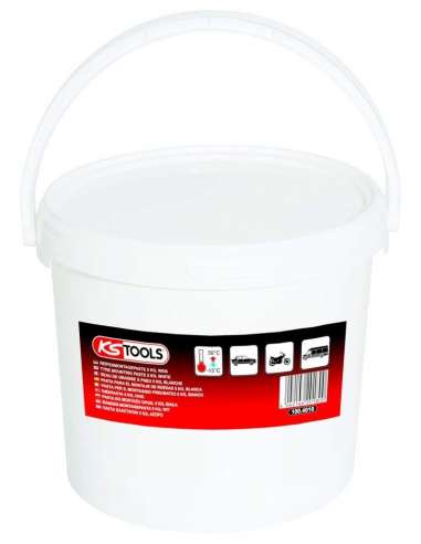 KS TOOLS PASTA MONTAJE RUEDAS 5 KG. BLANCO