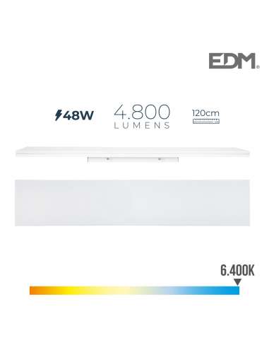 REGLETA LED ESTANCO 120 CM 48 W 6400K DIA