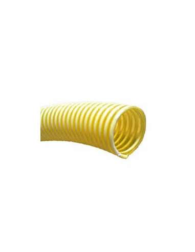 MANGUERA HELICOIDAL ASPIRACION HILO PVC AMARILLA ALIMENTARIA 100MM.(1 M.