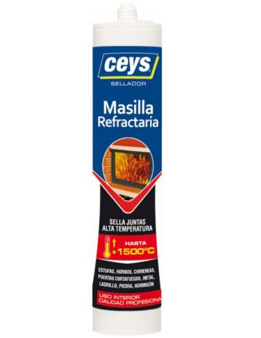 CEYS MASILLA REFRACTARIA NEGRO (CARTUCHO 310 ML.