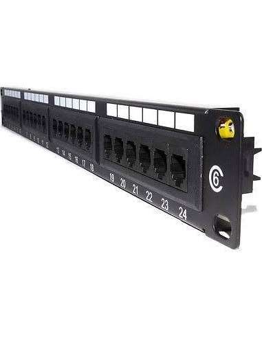 PANEL CAJA RED 24 PUERTOS CAT6