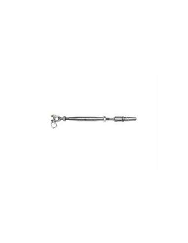 INOX ACC.CABLE TENSOR TUBULAR M.6 HORQUILLA/TERMIN