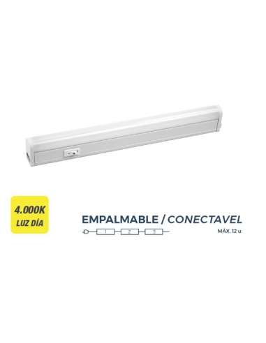 REGLETA LED ESTANCO CONECTABLE 13W 4000W 86