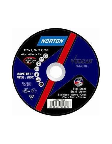 NORTON DISCO CORTE ACERO PLANO VULCAN 230*1.9*22