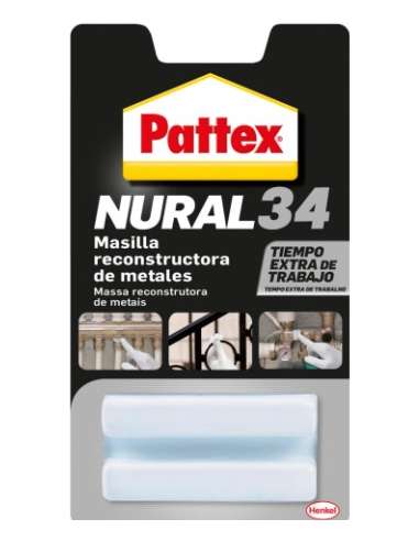 MASSA DE RECONSTRUÇÃO DE METAL NURAL 34 50 gr.