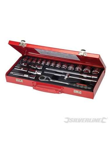 SILVERLINE CARRACA JUEGO VASOS 1/2 21 PZ.