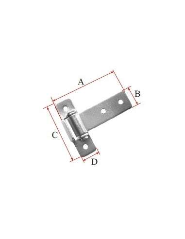 CARTOLA BISAGRA BS-21Z CHAPA ZN.100*29*85*25