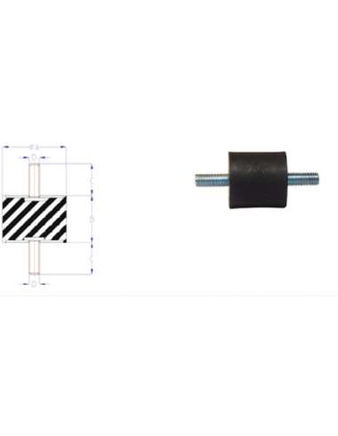 SILEMBLOCK CILINDRO MACHO/MACHO 30* 30 M. 8