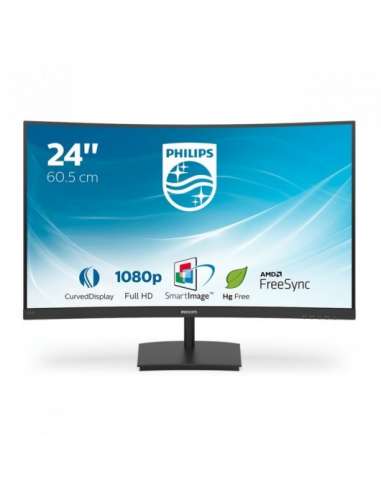 TV PHILIPS 24" LED IPS FULLHD CURVA