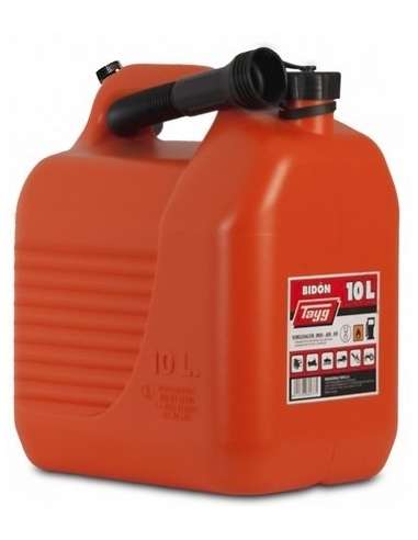 TAYG BIDON PLASTICO COMBUSTIBLE NARANJA 10 L.