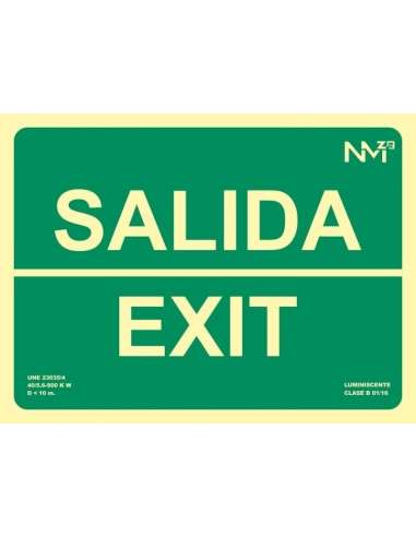 CARTEL PVC 300*230 SALIDA/EXIT