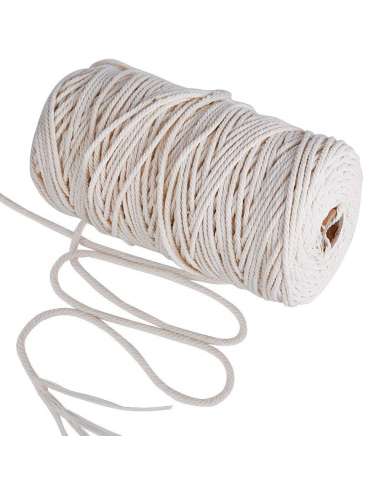 CUERDA MACRAME BLANCA 3 MM (200M.