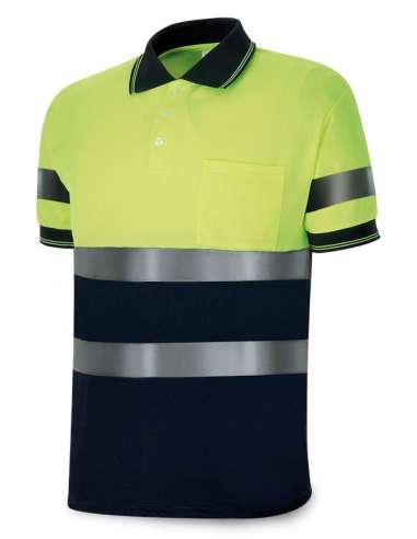 MARCA POLO 1288POLFY REFLECTANTE M/CORTA AMA/AZU L