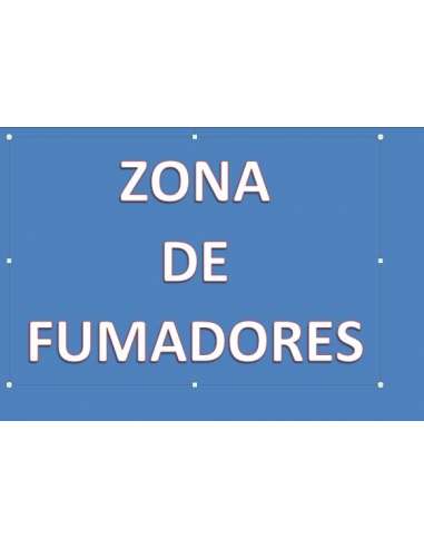 CARTEL PVC 21* 21 ZONA DE FUMADORES