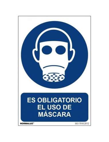 CARTEL PVC 30* 40 USO OBLIGATOTRIO MASCARILLA