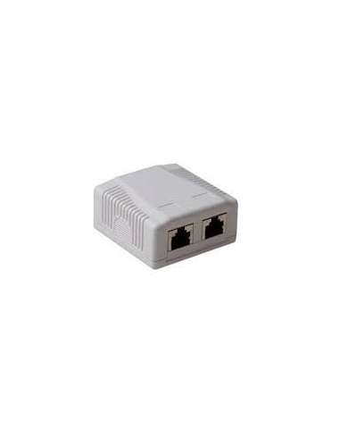 E ENCHUFE SUPERFICIE LATERAL 2 RJ45