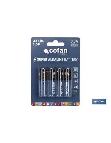 COFAN PILA ALCALINA LR06/AA (BLISTER 4 U.