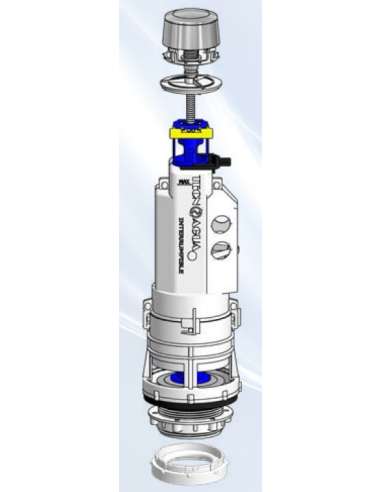 TECNOAGUA DESCARGADOR CISTERNA BAJA PULSADOR SIMPLE T-281NS+